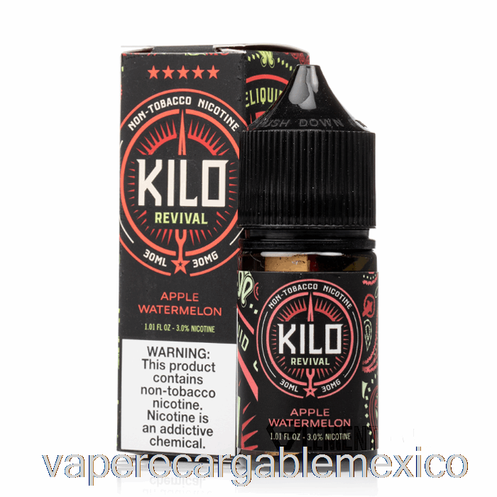 Vape Recargable Manzana Sandia - Kilo Sales Revitalizantes - 30ml 30mg